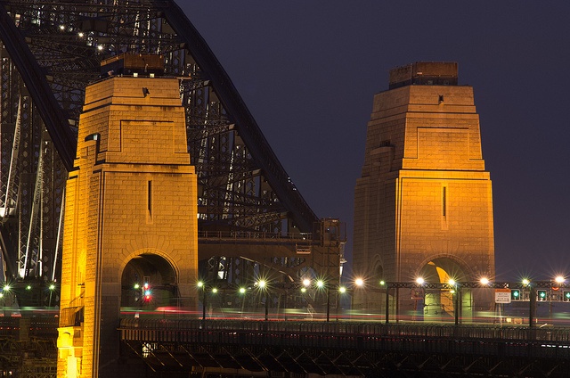 Sydney Harbour Bridge at night photography in Sydney